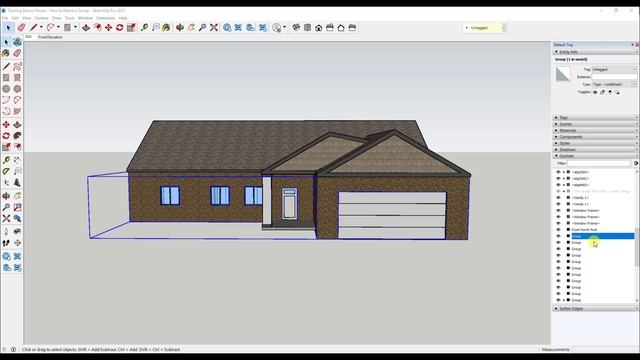 How to Name a Group in SketchUp смотреть онлайн