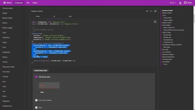 Angular Material Stepper Tutorial | Angular Material 12 [2022] смотреть онлайн