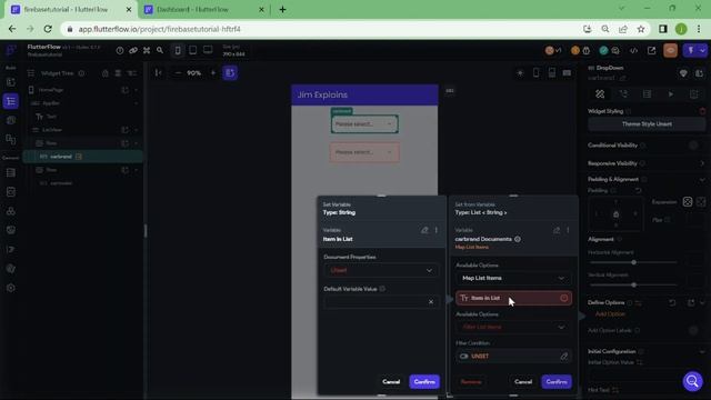 Flutter Flow - Dynamic DropDown Tutorial смотреть онлайн