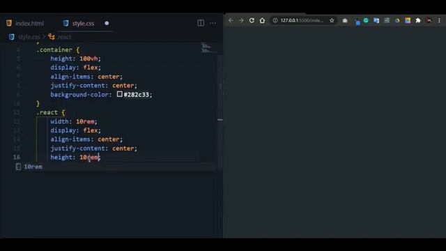 React JS LOGO Using HTML & CSS in Just 1 mints смотреть онлайн