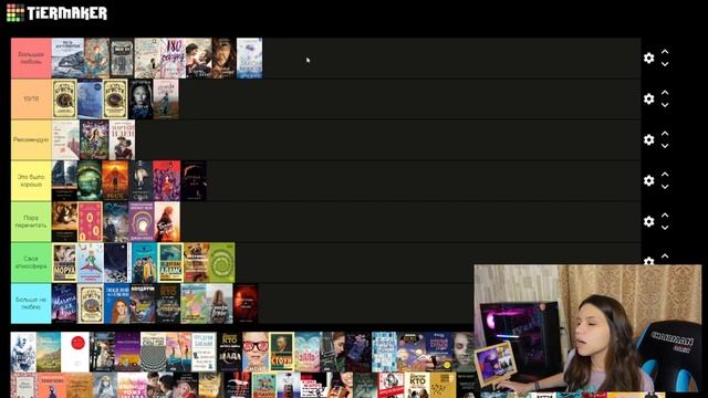 разбираю ЛЮБИМЫЕ КНИГИ | Tier List | 95 лучших книг за 6 лет