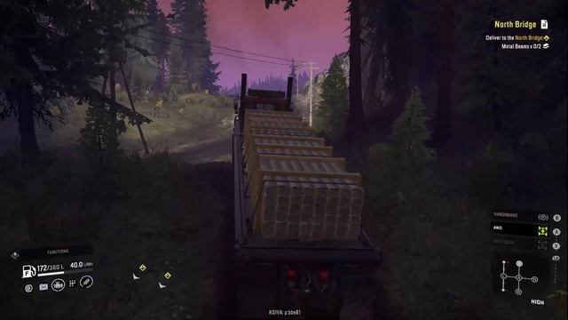 game play in snow runner in the western star twin steer 6900 truck смотреть онлайн
