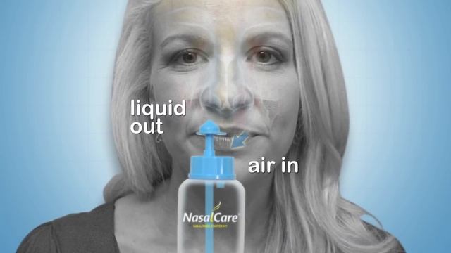 How to Perform Nasal Irrigation with NasalCare to treat common cold flu allergy sinusitis смотреть онлайн