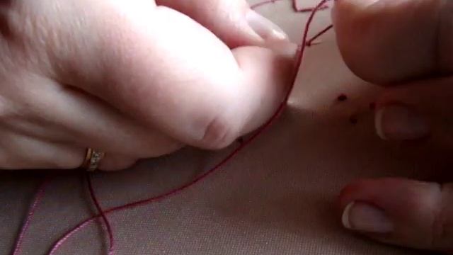 Шов "пестик" или французский узелок на ножке смотреть онлайн