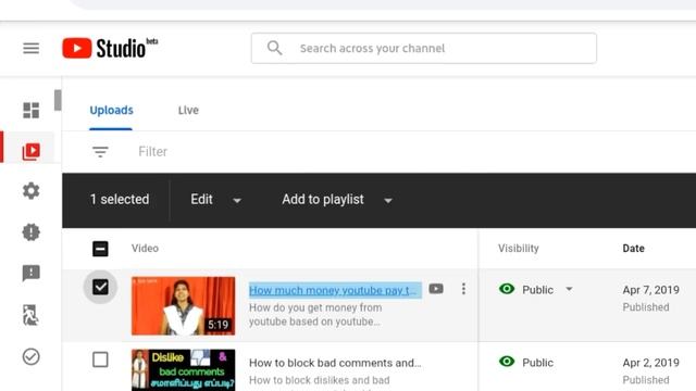 How to set youtube thumbnail in tamil / youtube tips tamil /custom thumbnail tamil смотреть онлайн