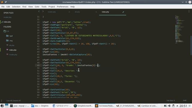 12 - Estilizar Tablas y Mostrar Registros [FPDF - PHP 7] смотреть онлайн