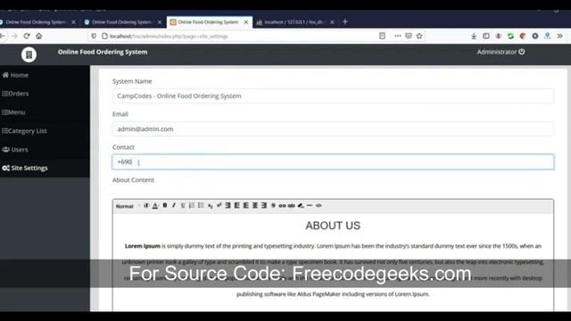 Online Food Ordering System in PHP, Mysql Free Download смотреть онлайн