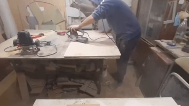 Кухонний стіл з фанери. DIY. Dining table made of plywood. смотреть онлайн