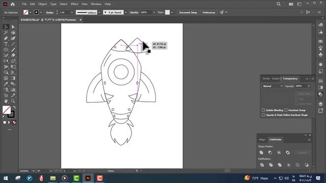 Illustrator Tutorial - Rocket illustration in Illustrator смотреть онлайн