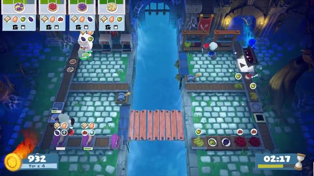[4P] Overcooked! 2 - Night of the Hangry Horde 2-2 - 2396 смотреть онлайн