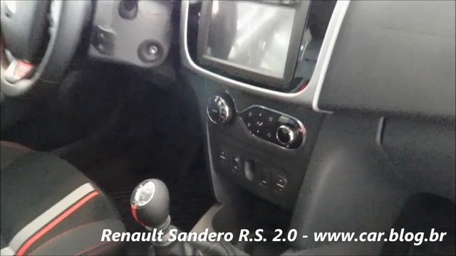 Renault Sandero R.S. 2.0 Prata completo - detalhes - www.car.blog.br смотреть онлайн