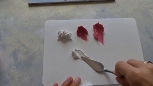 Скульптурная живопись,  яблоневый цвет из декоративной штукатурки.