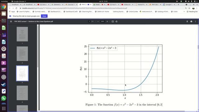 UNZA PHY 3032 Lecture 1 Solutions to Non Linear Equations Bisection Method 10 July 2021 смотреть онлайн