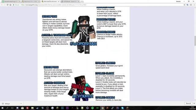 Minecraft Plugin Tutorials - Skills смотреть онлайн