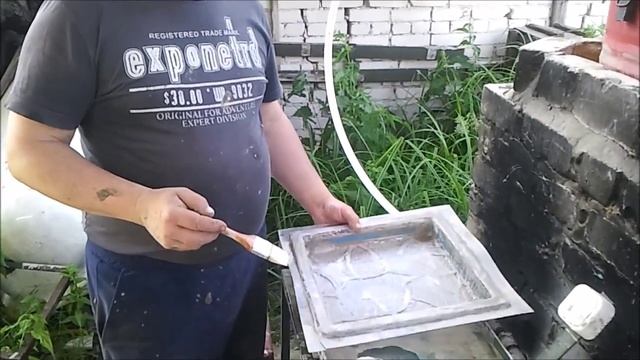 Литье плитки. Смазка для формы смотреть онлайн