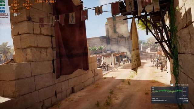 Assassin's Creed Origins Benchmark Performance 1440p High Settings Xeon E5 2470 GTX 1070ti 60+ FPS смотреть онлайн