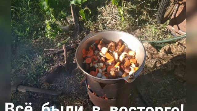 Печь с газового баллона под казан. смотреть онлайн