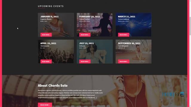 Chords - Music / Artist / Radio WordPress theme Elroy Ehecatl смотреть онлайн