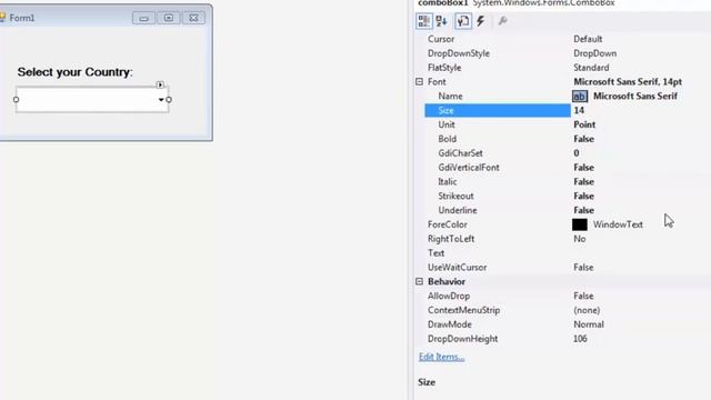 C# Tutorial-13 ComboBox Part-2 | How to make ComboBox Attractive? смотреть онлайн