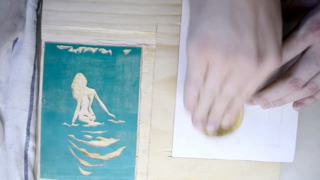 Making a 2-Color Woodblock Print, Easy Registration смотреть онлайн