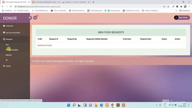 Food Waste Management System Using PHP & MySQL | PHPGurukul смотреть онлайн