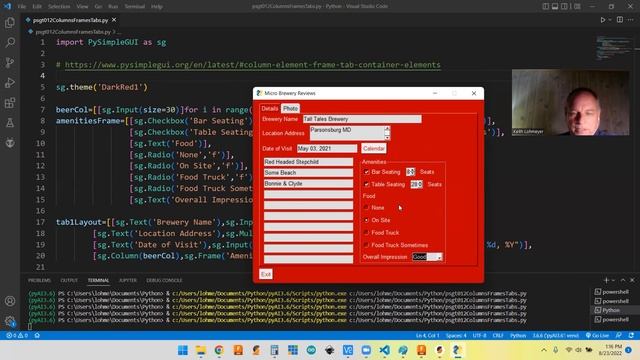 PySimpleGUI Tips - Columns, Frames, and Tabs (Containers) смотреть онлайн