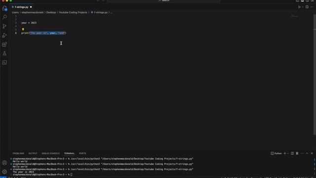 Learn to code in Python - Creating f strings! - Learn to Code смотреть онлайн