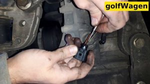 VW Golf 5 oil level temperature sensor connector wiring problem