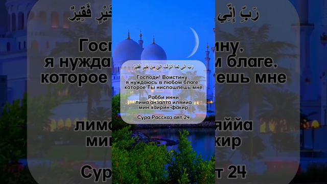 Дуа из Корана (28:24) #ислам #duasfromquran #quran #дуа #дуаизкорана #крепостьмусульманина #хадис смотреть онлайн