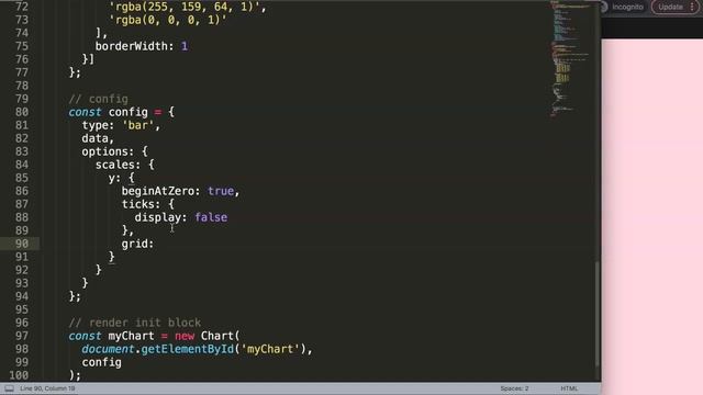 How to Hide Numbers in Y-Axis Scales in Chart.js смотреть онлайн