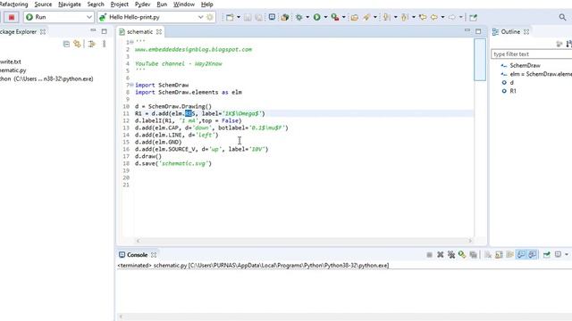 Drawing Electrical Circuit Diagrams using Python || using Schemdraw Package || python programming смотреть онлайн