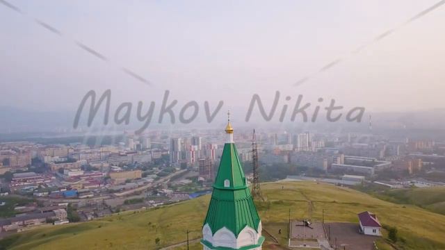 PARASKEVA PYATNITSA CHAPEL. symbol of Krasnoyarsk and one of the city main landmarks, From Drone, P смотреть онлайн