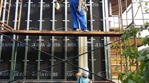 Отделка Газовой трубы на  фасаде дома . фасадными панелями Альта Профиль