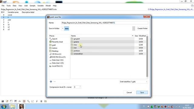Ridge Regression In Gretl смотреть онлайн
