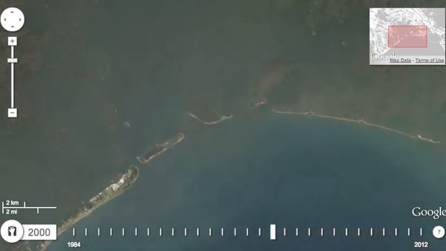 Four Bayous & Empire - Google Earth Engine Landsat annual time lapse смотреть онлайн