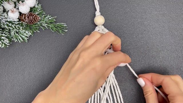 DIY Macrame Christmas Tree Tutorial │ Christmas Decorations │ Macrame Christmas Tree Wall Hanging смотреть онлайн