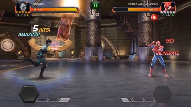 Domino Verses Classic Spider-Man