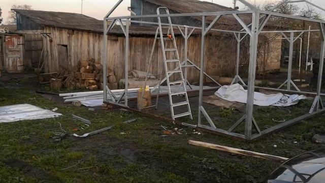 Самый дешевый навес (гараж) смотреть онлайн