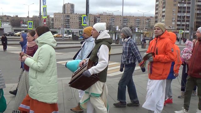 2022 04 13 Харинама Савёловская (1/2). Harinama Savelovskaya (1/2) смотреть онлайн