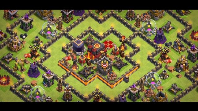 5 ЛУЧШИХ РАССТАНОВОК ДЛЯ 10 ТХ + ССЫЛКИ! CLASH OF CLANS смотреть онлайн