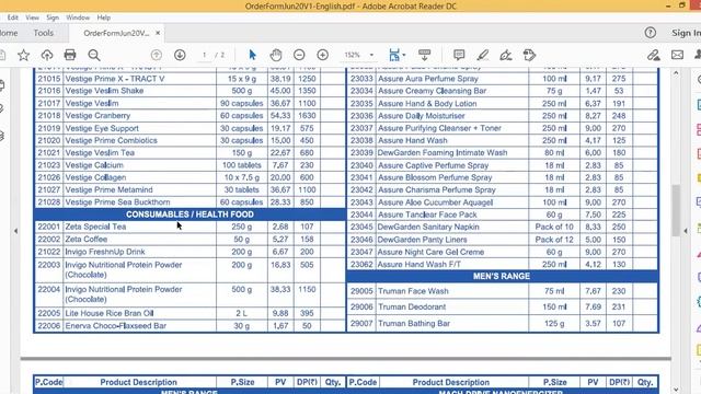 Vestige Product Training & products price list 2020 pdf смотреть онлайн