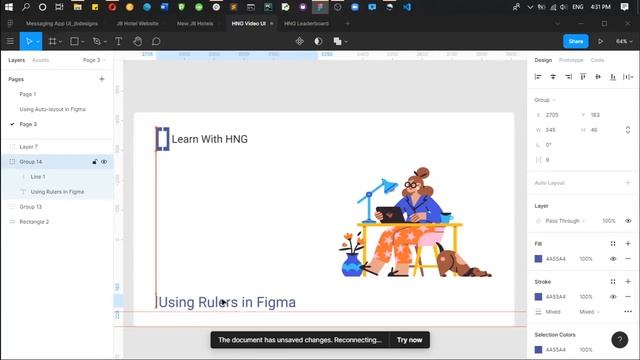 Using Rulers for Alignment in Figma смотреть онлайн