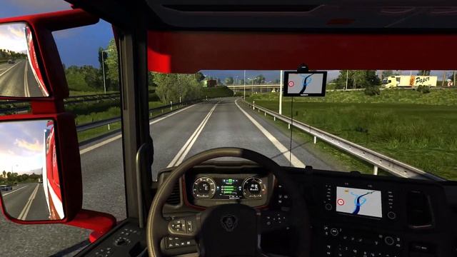 ETS2 1.36 - Scania R580 V8 - Ronny Ceusters - Driving in Scandinavia - ProMods 2.43 - Manual Shifte смотреть онлайн