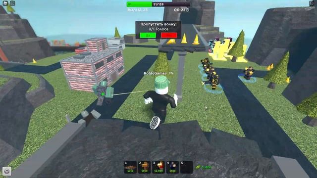 ПИРОМАНТ против армии зомби - ИСПЫТАНИЕ ОГНЕМ в Roblox Tower Defense Simulator смотреть онлайн