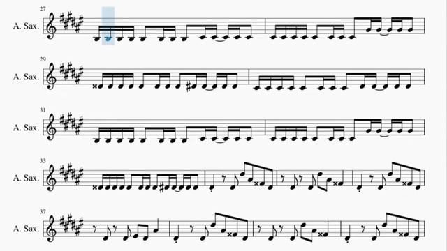 Alto Sax Sheet Music: How to play Everybody Falls (Fall Guys Theme) by Jukio Kallio смотреть онлайн