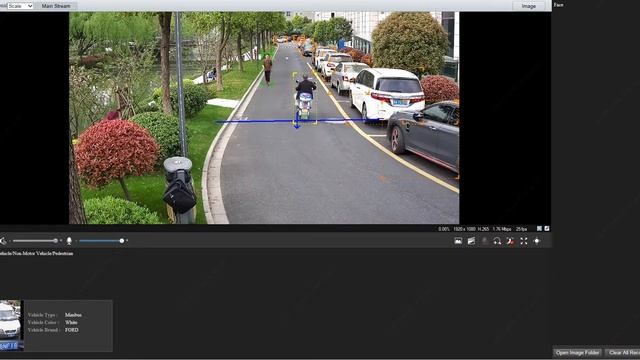 Интеллектуальная классификация объектов для предотвращения вторжений с IP-камерой UNV ColorHunter смотреть онлайн