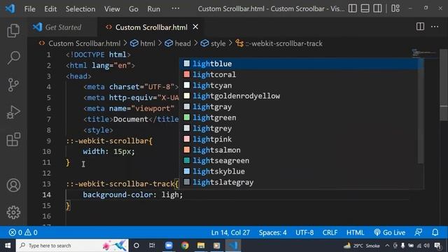How To Create Custom Scrollbar In CSS | with Source Code смотреть онлайн