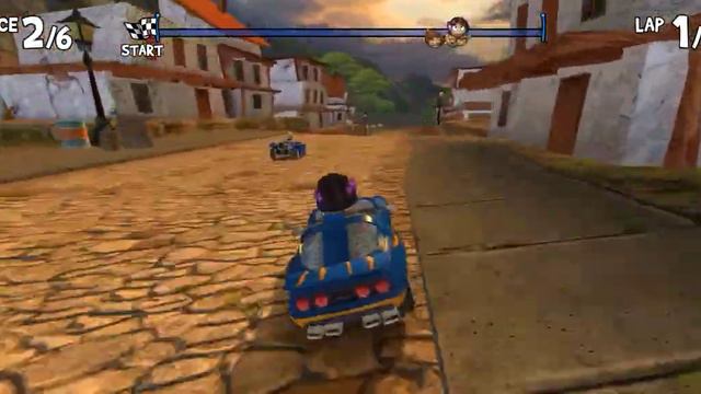 Beach buggy racing game_Shark Harbor, Lambini kart by Leilani. Android game play смотреть онлайн