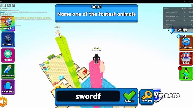 Roblox answer or die longest answers part 2 смотреть онлайн