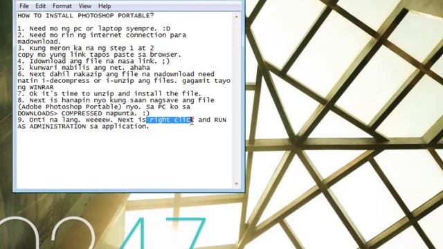 HOW TO INSTALL PHOTOSHOP PORTABLE смотреть онлайн